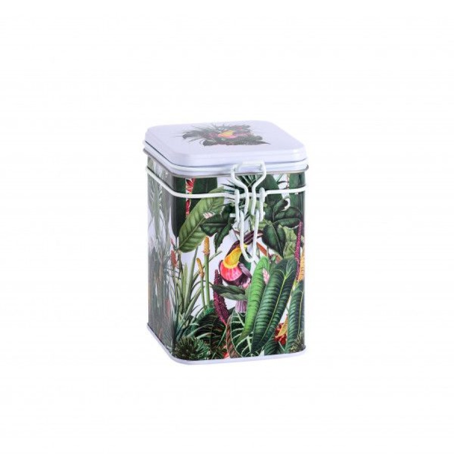 Objets & Cadeaux Compagnie Anglaise des Th茅s | Bo Te Tropicale Blanche 100G - Contenance : 100 Grs De Th