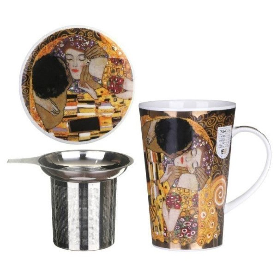 Objets & Cadeaux Compagnie Anglaise des Th茅s | Tisani Re Dunoon Klimt - Tasse, Filtre Et Couvercle - 44Cl