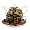 Objets & Cadeaux Compagnie Anglaise des Th茅s | Th I Re Solitaire Roses - Solitaire Porcelaine - Contenance : 0,40L