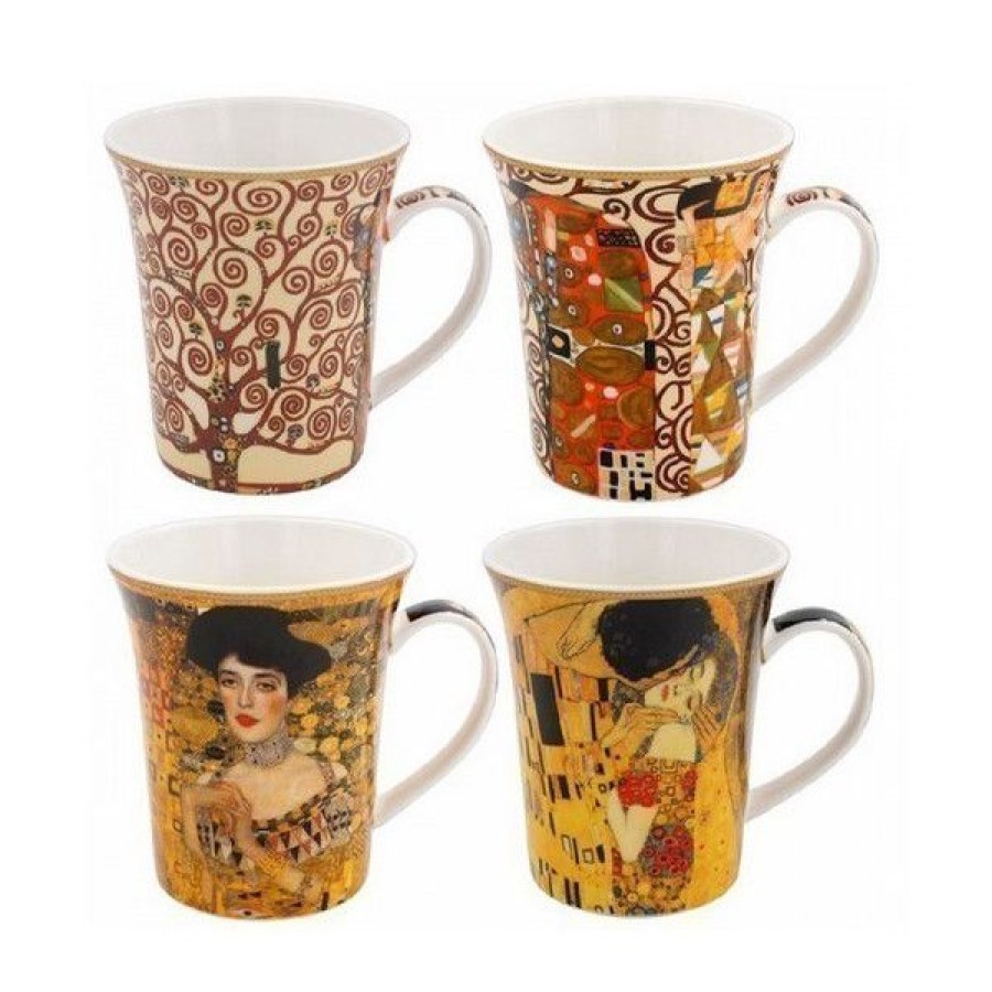 Objets & Cadeaux Compagnie Anglaise des Th茅s | Coffret Mugs Klimt - Contenance : 25 Cl