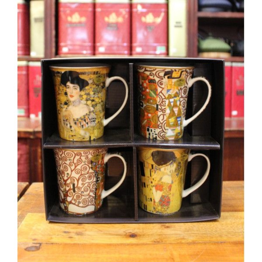 Objets & Cadeaux Compagnie Anglaise des Th茅s | Coffret Mugs Klimt - Contenance : 25 Cl