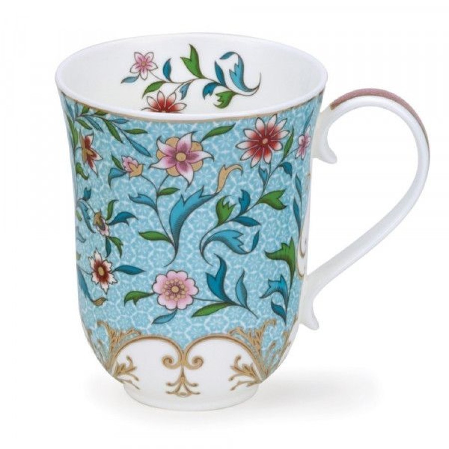 Objets & Cadeaux Compagnie Anglaise des Th茅s | Mug Dunoon Fleurs Bleues Slaves - Tasse En Porcelaine - 33 Cl