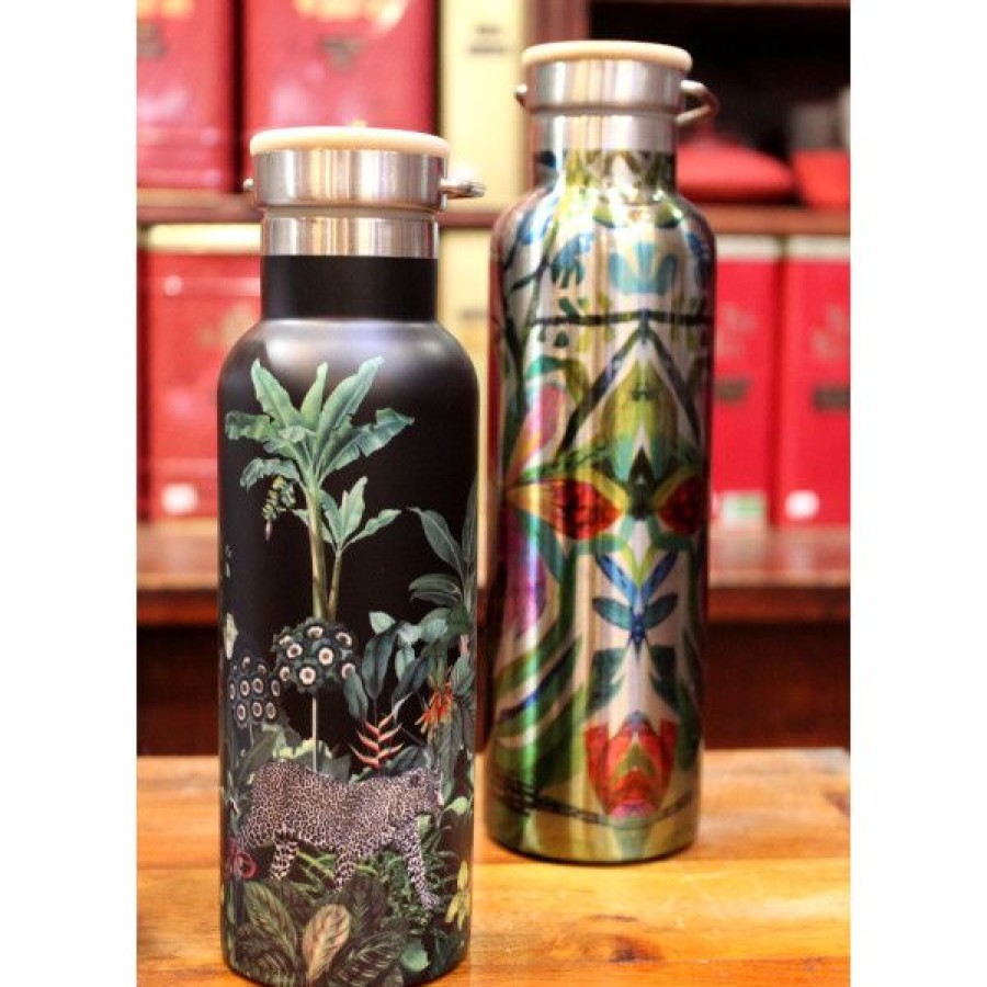 Objets & Cadeaux Compagnie Anglaise des Th茅s | Gourde Isotherme En Inox Jungle - Bouteille En Inox - 0.50Cl