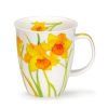 Objets & Cadeaux Compagnie Anglaise des Th茅s | Mug Dunoon Fleurs Jaunes - Tasse En Porcelaine - 48 Cl