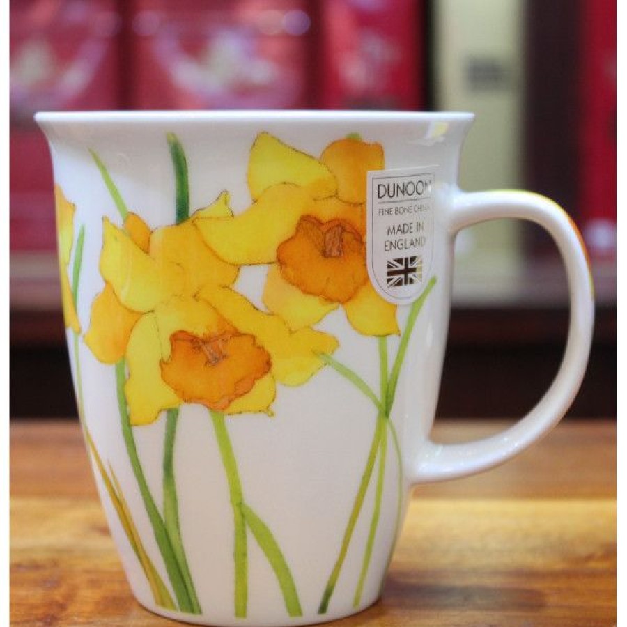 Objets & Cadeaux Compagnie Anglaise des Th茅s | Mug Dunoon Fleurs Jaunes - Tasse En Porcelaine - 48 Cl