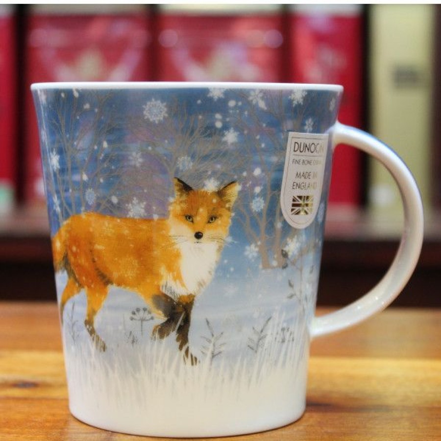 Objets & Cadeaux Compagnie Anglaise des Th茅s | Mug Dunoon Renard Hiver - Tasse En Porcelaine - 48 Cl