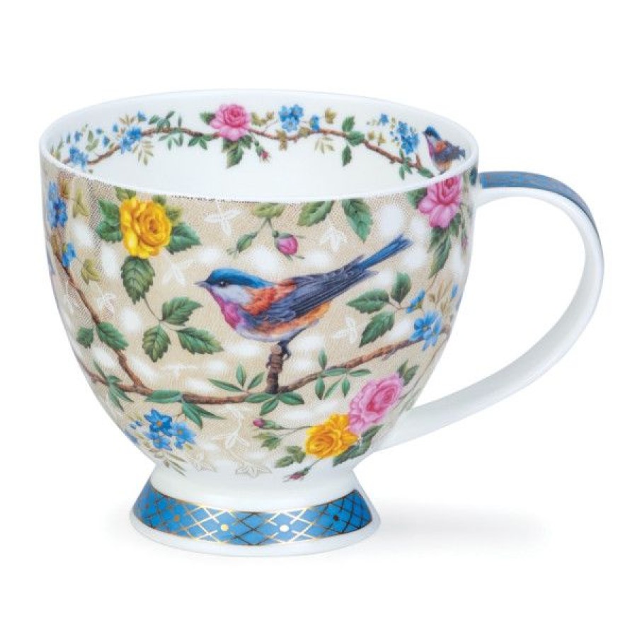 Objets & Cadeaux Compagnie Anglaise des Th茅s | Mug Dunoon Blue Birds - Tasse En Porcelaine - 45 Cl