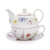 Objets & Cadeaux Compagnie Anglaise des Th茅s | Th I Re Solitaire Butterfly - Solitaire Porcelaine - Contenance : 0,40L