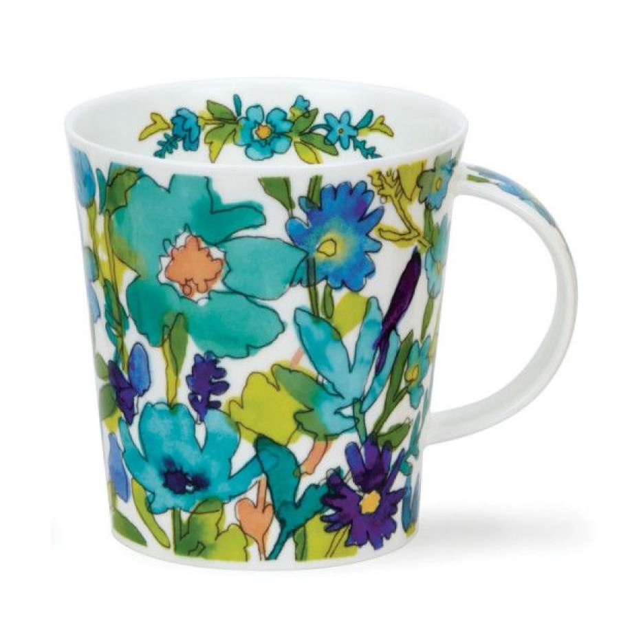 Objets & Cadeaux Compagnie Anglaise des Th茅s | Mug Dunoon Aquarelle Blue - Tasse En Porcelaine - 48 Cl