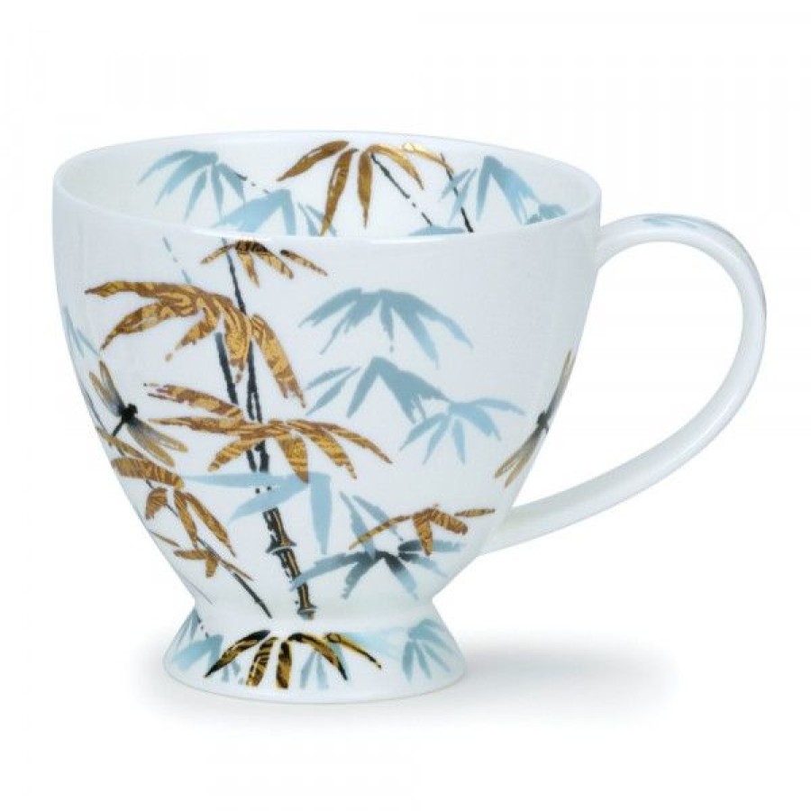 Objets & Cadeaux Compagnie Anglaise des Th茅s | Mug Dunoon Bleu Et Or - Tasse En Porcelaine - 45 Cl