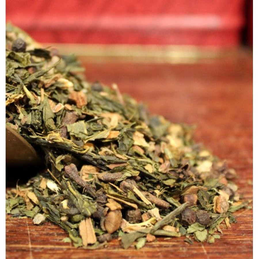 Th S Parfum S Compagnie Anglaise des Th茅s | Th Vert Chai Sencha (Masala Chai) - Pices Indiennes