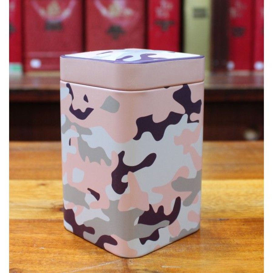 Objets & Cadeaux Compagnie Anglaise des Th茅s | Bo Te Camouflage Rose 100Grs - Contenance : 100 Grs De Th