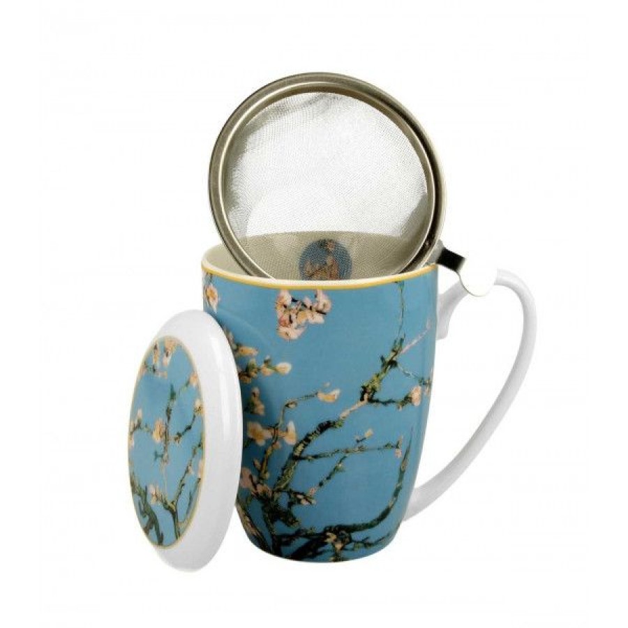 Objets & Cadeaux Compagnie Anglaise des Th茅s | Tisani Re Cerisier Japonais Van Gogh - Tasse, Filtre Et Couvercle - 38 Cl