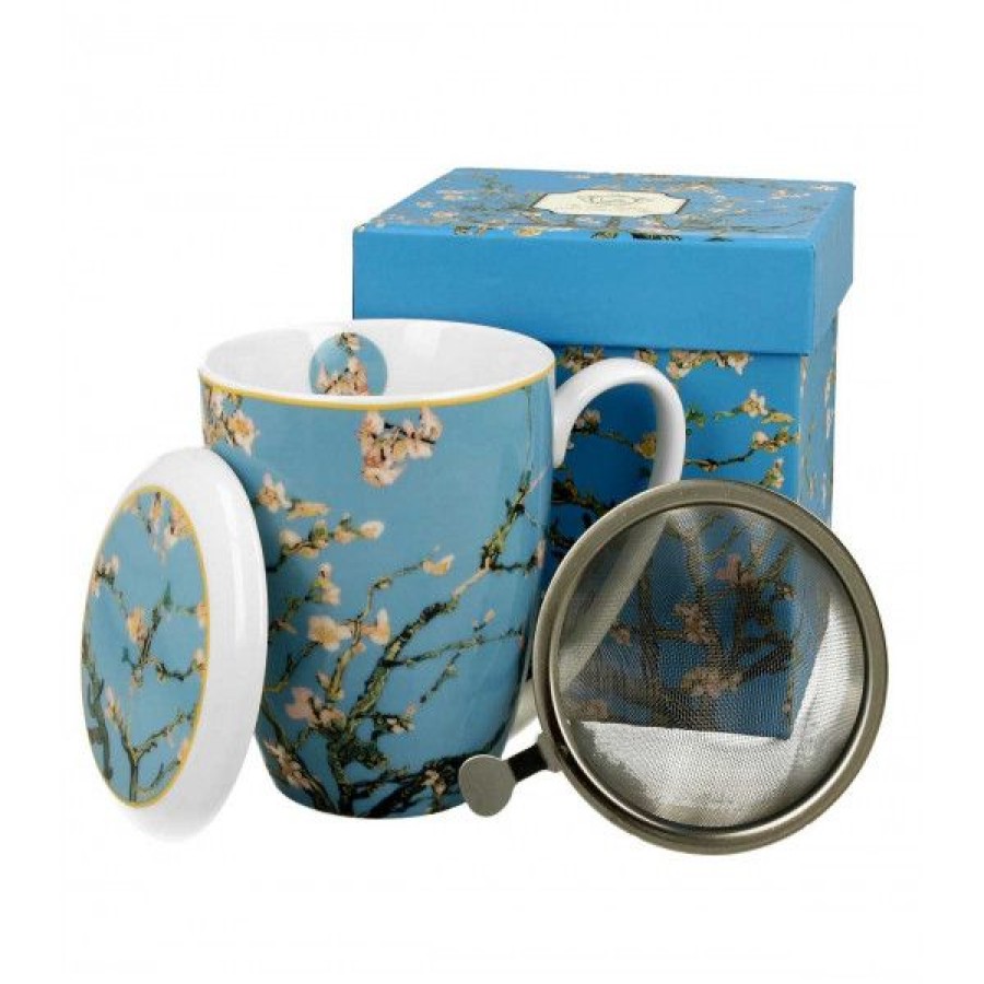 Objets & Cadeaux Compagnie Anglaise des Th茅s | Tisani Re Cerisier Japonais Van Gogh - Tasse, Filtre Et Couvercle - 38 Cl