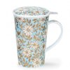 Objets & Cadeaux Compagnie Anglaise des Th茅s | Tisani Re Dunoon Fleurs - Tasse, Filtre Et Couvercle - 44Cl