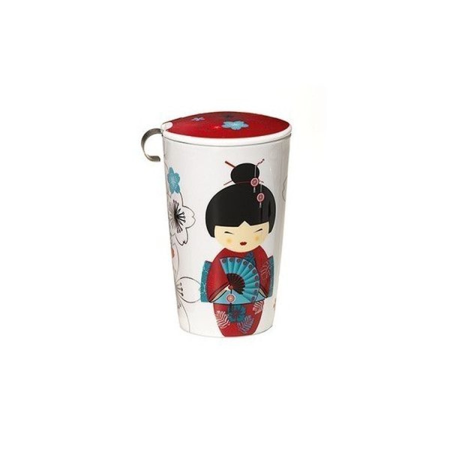 Objets & Cadeaux Compagnie Anglaise des Th茅s | Tisani Re Geisha - Tasse, Filtre Et Couvercle - 35 Cl