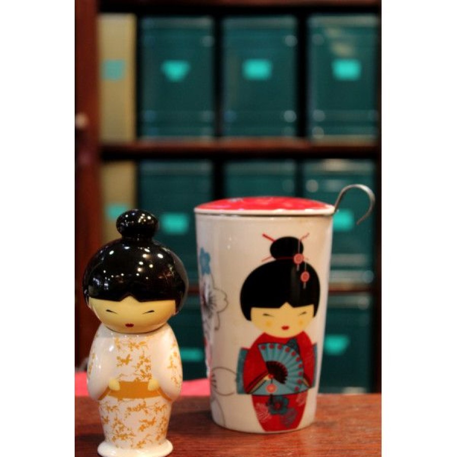 Objets & Cadeaux Compagnie Anglaise des Th茅s | Tisani Re Geisha - Tasse, Filtre Et Couvercle - 35 Cl