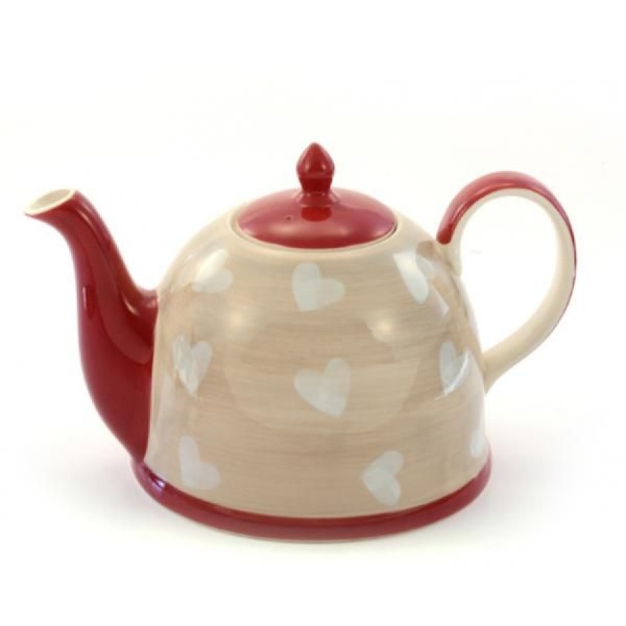 Objets & Cadeaux Compagnie Anglaise des Th茅s | Th I Re Coeur 1,9L - En Fa Ence - Contenance : 1,9L