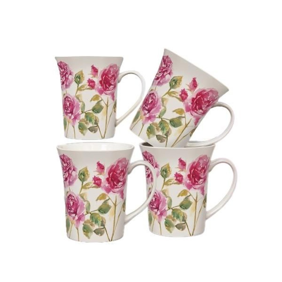 Objets & Cadeaux Compagnie Anglaise des Th茅s | Coffret Mugs Roses - Contenance : 30 Cl