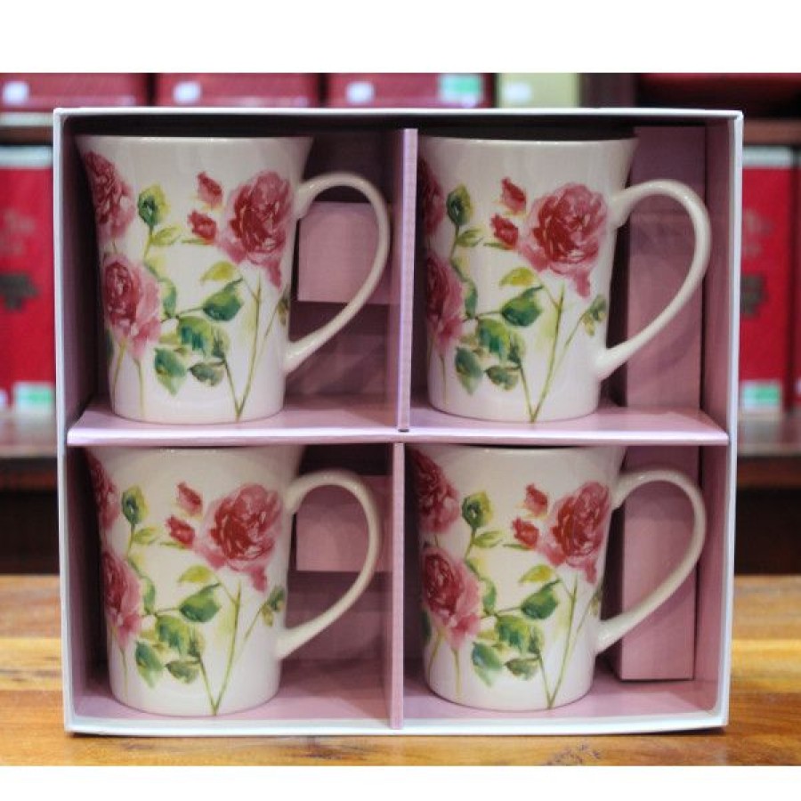 Objets & Cadeaux Compagnie Anglaise des Th茅s | Coffret Mugs Roses - Contenance : 30 Cl