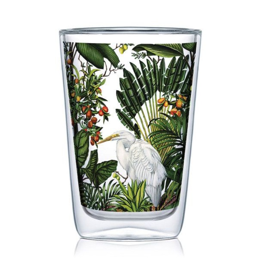 Objets & Cadeaux Compagnie Anglaise des Th茅s | Mug Verre Jungle - Contenance : 40 Cl