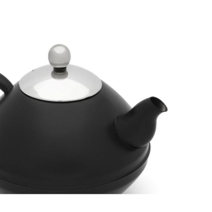 Objets & Cadeaux Compagnie Anglaise des Th茅s | Th I Re En M Tal Noire Mat 1,4L - En Inox, Double Paroi - Contenance : 1,4L