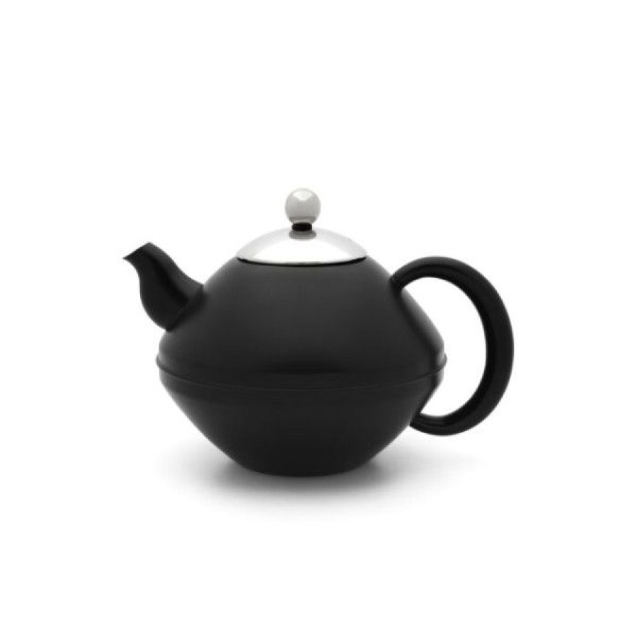 Objets & Cadeaux Compagnie Anglaise des Th茅s | Th I Re En M Tal Noire Mat 1,4L - En Inox, Double Paroi - Contenance : 1,4L