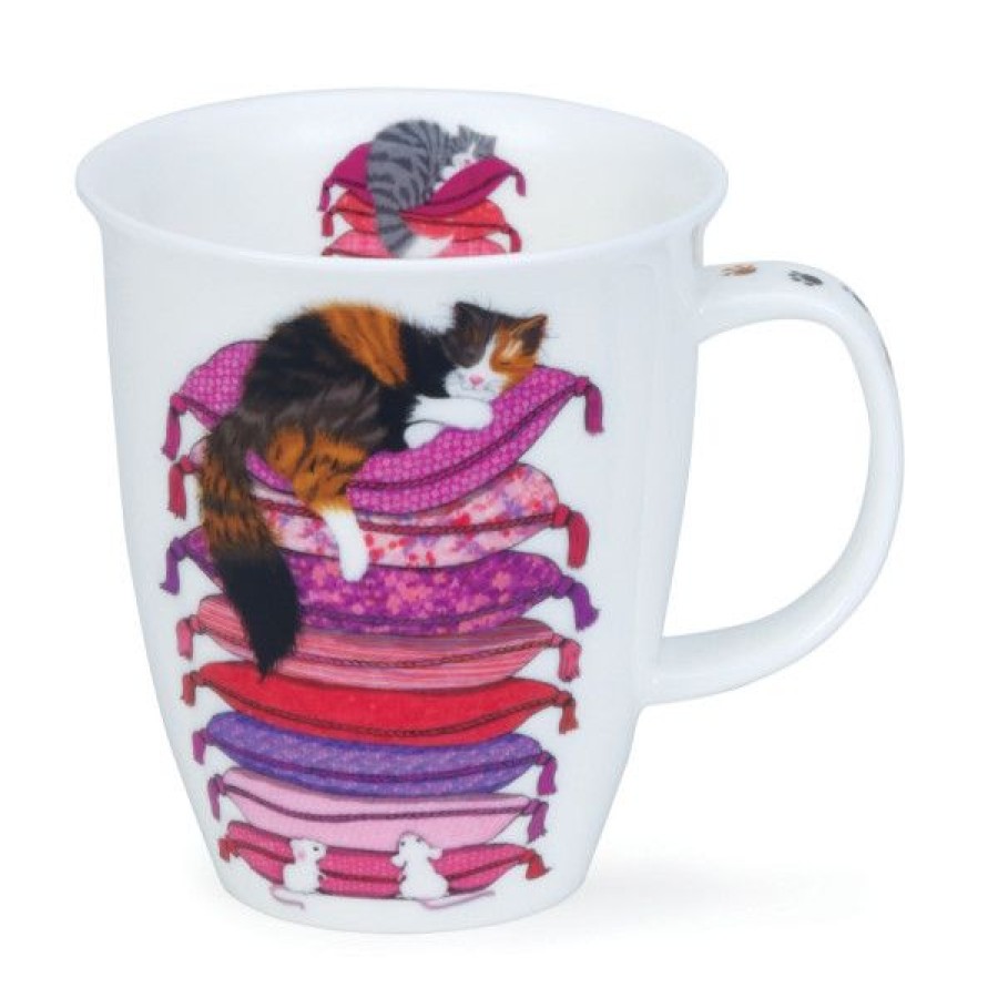 Objets & Cadeaux Compagnie Anglaise des Th茅s | Mug Dunoon Chat Cosy - Tasse En Porcelaine - 48 Cl