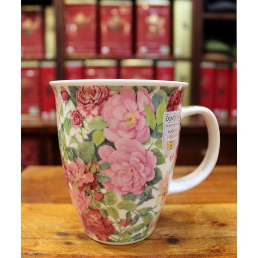 Objets & Cadeaux Compagnie Anglaise des Th茅s | Mug Dunoon Roses - Tasse En Porcelaine - 48 Cl