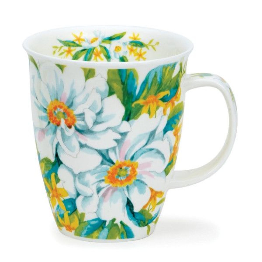 Objets & Cadeaux Compagnie Anglaise des Th茅s | Mug Dunoon An Mones Blanches - Tasse En Porcelaine - 48 Cl