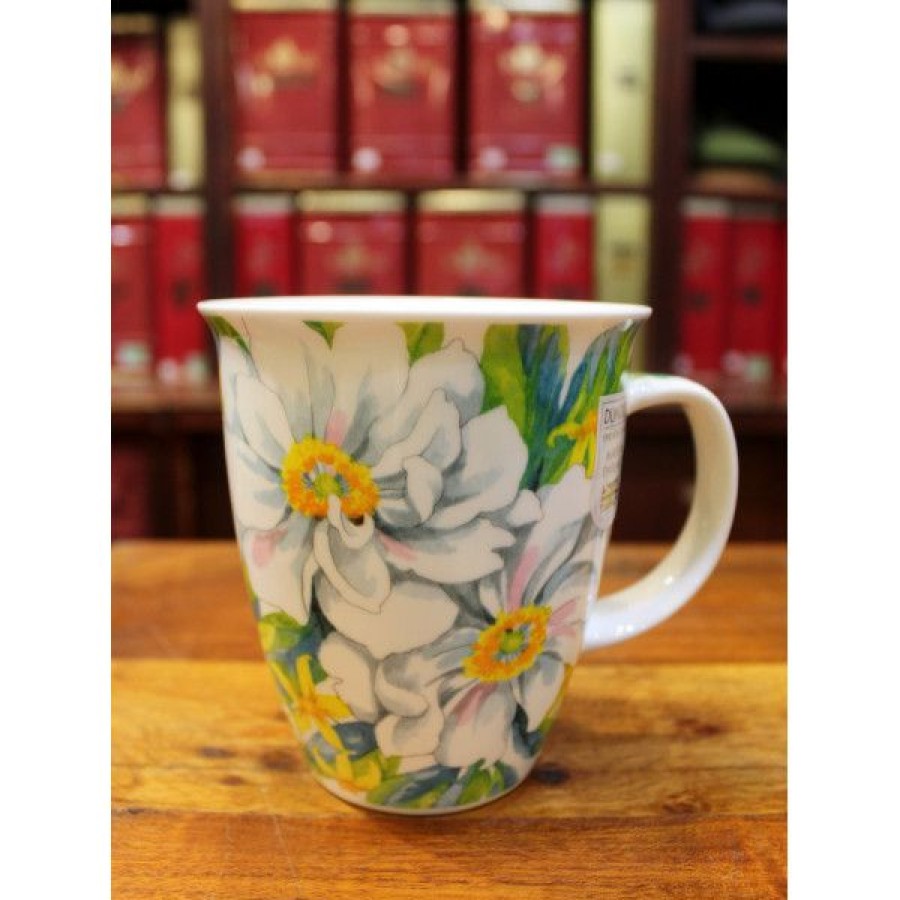 Objets & Cadeaux Compagnie Anglaise des Th茅s | Mug Dunoon An Mones Blanches - Tasse En Porcelaine - 48 Cl