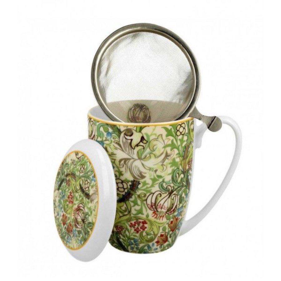 Objets & Cadeaux Compagnie Anglaise des Th茅s | Tisani Re Green Garden - Tasse, Filtre Et Couvercle - 38 Cl