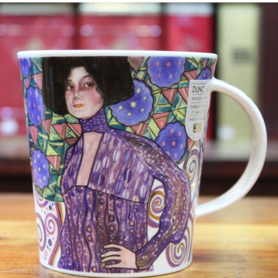 Objets & Cadeaux Compagnie Anglaise des Th茅s | Mug Dunoon Klimt Violet - Tasse En Porcelaine - 48 Cl