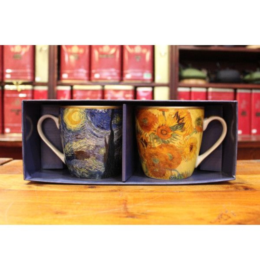 Objets & Cadeaux Compagnie Anglaise des Th茅s | Coffret Van Gogh 45Cl - 2X Tasses Th - 45 Cl