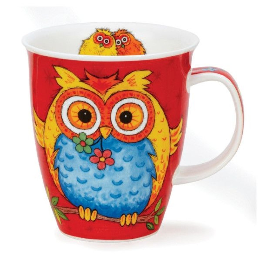 Objets & Cadeaux Compagnie Anglaise des Th茅s | Mug Dunoon Hiboux - Tasse En Porcelaine - 48 Cl