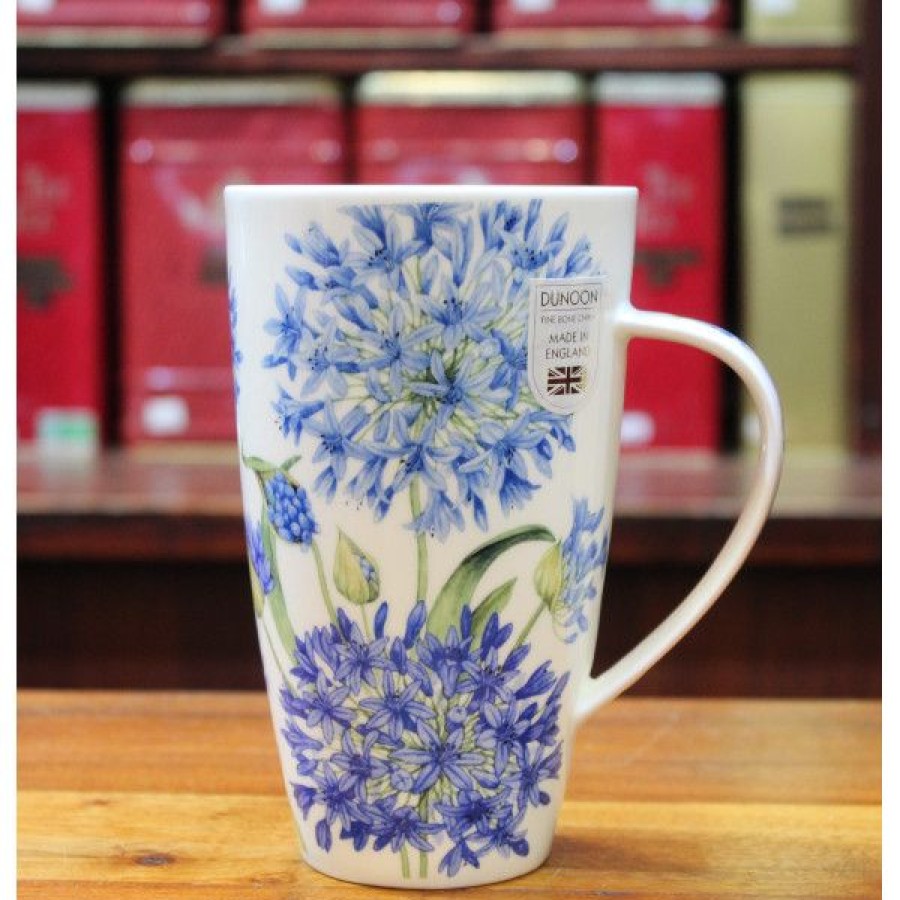 Objets & Cadeaux Compagnie Anglaise des Th茅s | Mug Dunoon Agapanthe Bleue - Tasse En Porcelaine Haute- 60 Cl