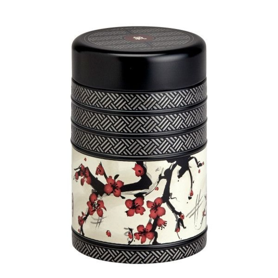 Objets & Cadeaux Compagnie Anglaise des Th茅s | Bo Te Cerisier Japonais Cylindrique - Contenance : 100 Grs De Th