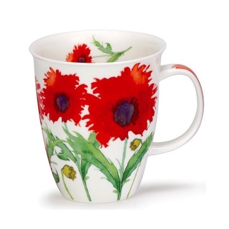 Objets & Cadeaux Compagnie Anglaise des Th茅s | Mug Dunoon Coquelicot - Tasse En Porcelaine - 48 Cl