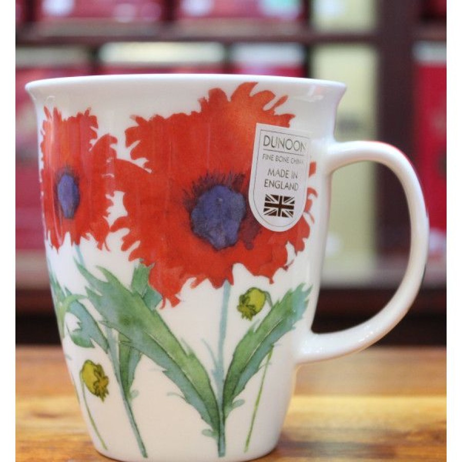 Objets & Cadeaux Compagnie Anglaise des Th茅s | Mug Dunoon Coquelicot - Tasse En Porcelaine - 48 Cl