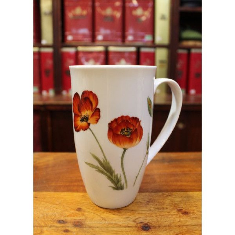 Objets & Cadeaux Compagnie Anglaise des Th茅s | Grand Mug Coquelicot - Contenance : 50Cl