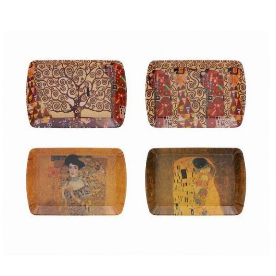 Objets & Cadeaux Compagnie Anglaise des Th茅s | Petit Plateau Klimt - Longueur: 24 Cm