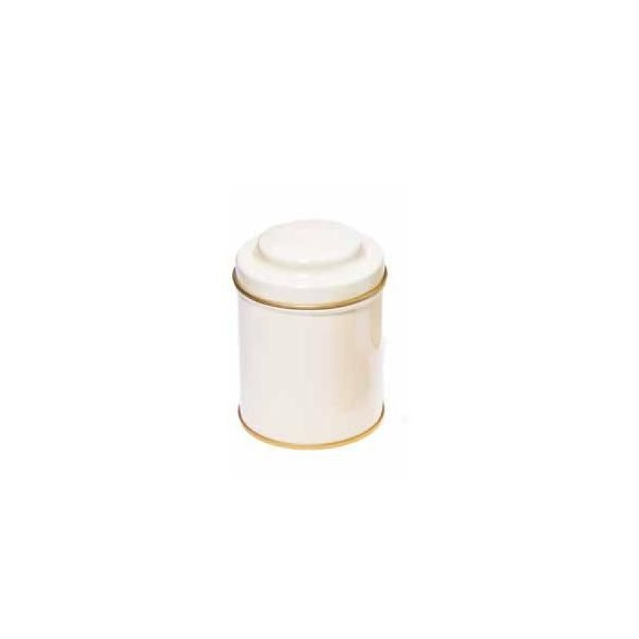 Objets & Cadeaux Compagnie Anglaise des Th茅s | Bo Te Cylindrique Blanche Cr Me 1Kg - Contenance : 1 Kg De Th