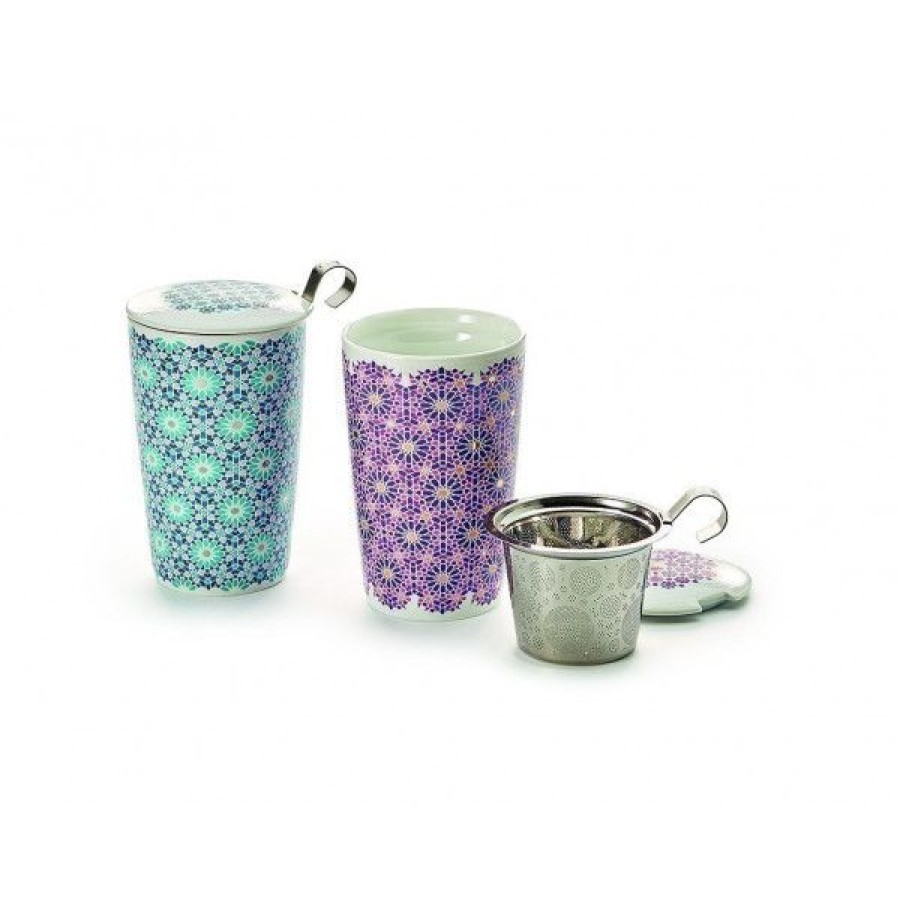 Objets & Cadeaux Compagnie Anglaise des Th茅s | Tisani Re Andalouse Bleue - Tasse, Filtre Et Couvercle - 35 Cl