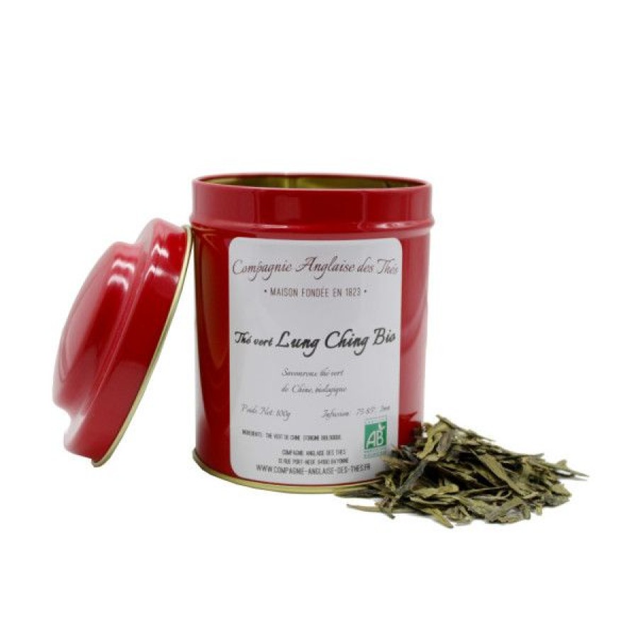 Objets & Cadeaux Compagnie Anglaise des Th茅s | Bo Te De Th Vert Lung Ching Bio - 100 G