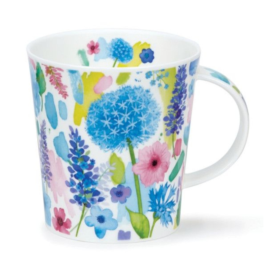 Objets & Cadeaux Compagnie Anglaise des Th茅s | Mug Dunoon Jardin Fleuri Bleu - Tasse En Porcelaine - 48 Cl