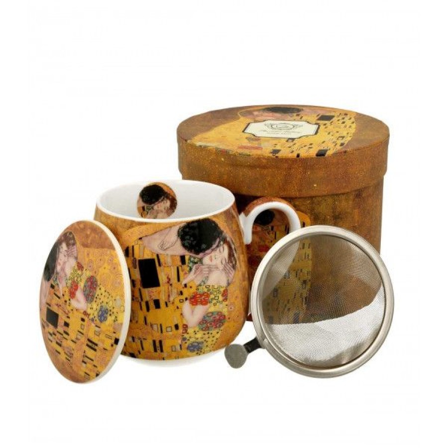 Objets & Cadeaux Compagnie Anglaise des Th茅s | Tisani Re Volupt Klimt - Tasse, Filtre Et Couvercle - 43 Cl