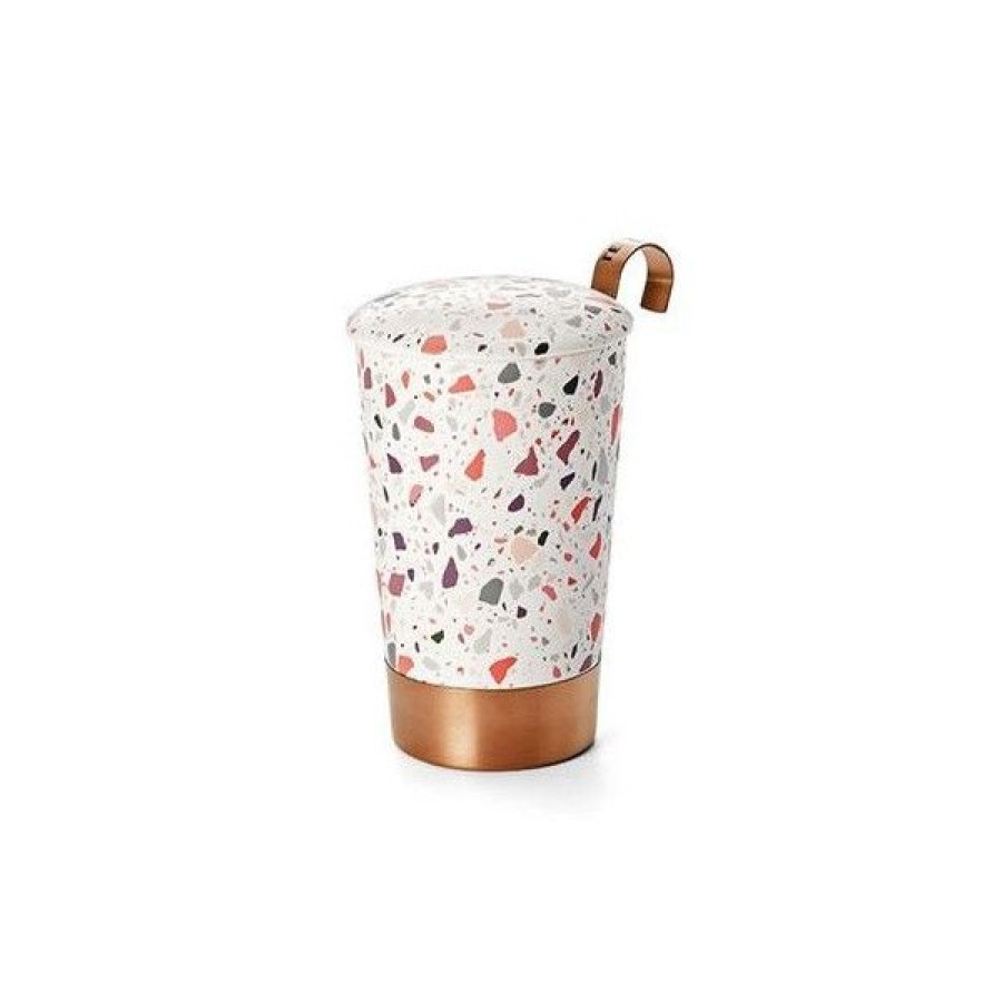 Objets & Cadeaux Compagnie Anglaise des Th茅s | Tisani Re Terrazzo - Tasse, Filtre Et Couvercle - 35 Cl