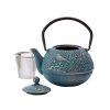 Objets & Cadeaux Compagnie Anglaise des Th茅s | Fonte Oiseau Bleu Et Or 0.65L - En Fonte - Contenance : 0.65L