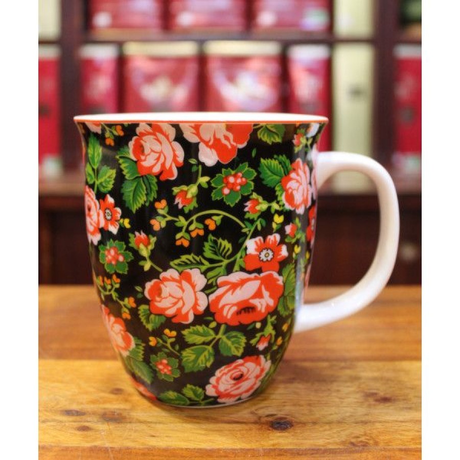 Objets & Cadeaux Compagnie Anglaise des Th茅s | Grand Mug Roses - Contenance : 65Cl