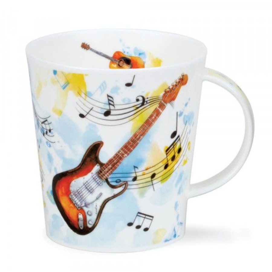 Objets & Cadeaux Compagnie Anglaise des Th茅s | Mug Dunoon Guitare - Tasse En Porcelaine - 48 Cl